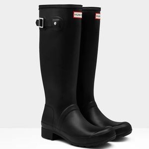 HUNTER WOMENS ORIGINAL TOUR PACKABLE RAIN BOOTS!